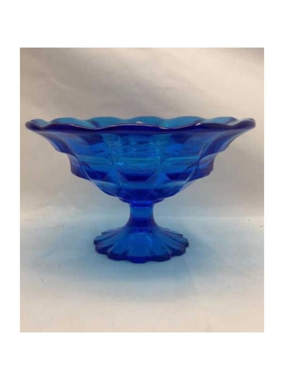 Fenton Blue Glass Bowl, Authentic